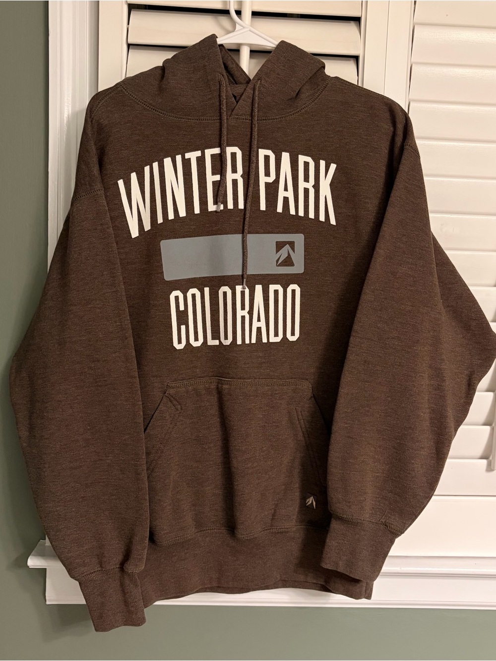 Winter Park Colorado Brown Pullover Hoodie